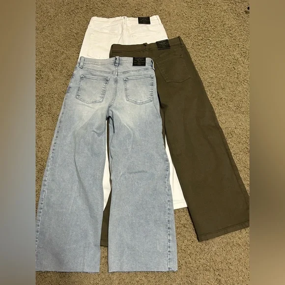 Banana Republic Factory Lot of 3 High Rise Wide Leg Jean - Picture 3 of 15